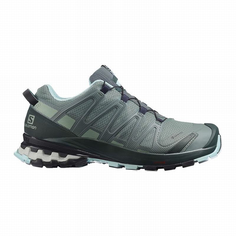 Salomon Singapore Womens Hiking Shoes - XA PRO 3D V8 GORE-TEX Green | 95421-NFSC